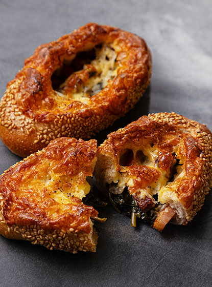 空芯菜とベーコンのごまコンプレ