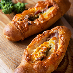 菜の花とベーコンのコンプレ