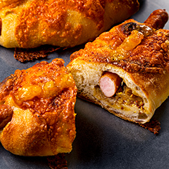 自家製マスタードの焼きドッグ〜オレンジマーマレード