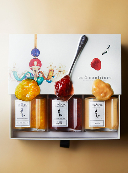 CONFITURE GIFT 1st best collection（オレンジマーマレード、小山流普通の苺、塩ミルク）