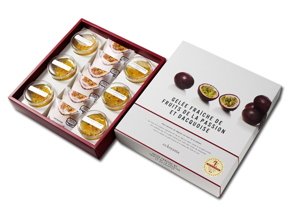 GELÉE FRAÎCHE DE FRUITS DE LA PASSION ET DACQUOISE| アソート＆コラボ | es