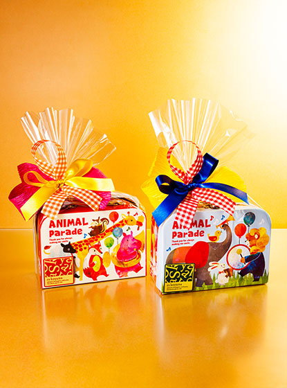 アニマルパレードトランク(ホワイト・ブルー)