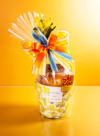 春色ミモザのミニバケツ