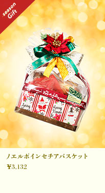 ノエルポインセチアバスケット