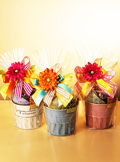 ジョイフルパステルバケツ(アイボリー・ブルー・ピンク)