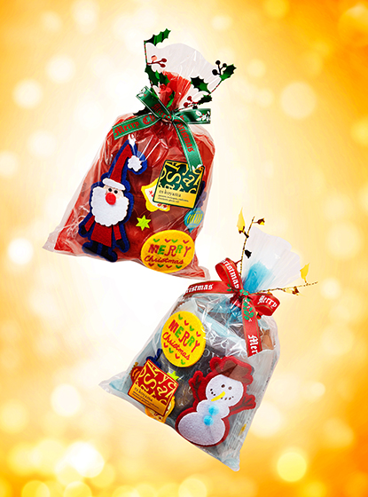 クリスマスミニマルポーチ（サンタ・スノーマン）