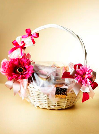 アレンジガーベラバスケット（ピンク）