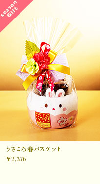 うさころ春バスケット