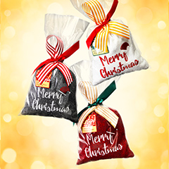 メリークリスマスフェルトポーチ