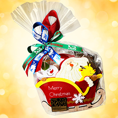 クリスマストリオの仲良しそりフェルト