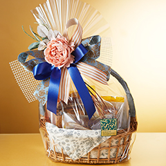 ピオニーバスケット(ブルー)