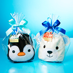 夏のともだち巾着(ペンギン・しろくま)