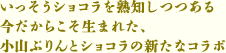 いっそうショコラを熟知しつつある 今だからこそ生まれた、小山ぷりんとショコラの新たなコラボ