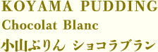 小山ぷりん ショコラブラン