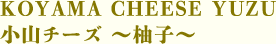 KOYAMA CHEESE YUZU　小山チーズ ～柚子～