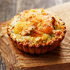 森のきのこグラタンキッシュ