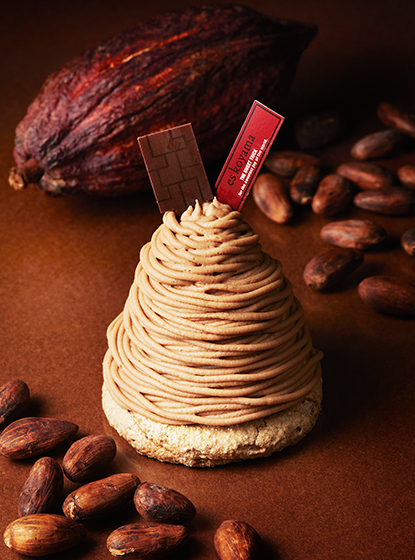 チョコレートのモンブラン～苺＆ピスタチオ～