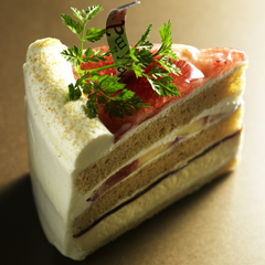 黒糖といちじくのショートケーキ
