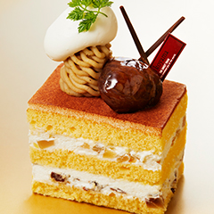 贅沢マロンのショートケーキ