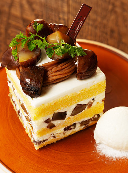 栗尽くしのショートケーキ