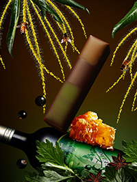 アブサン＆栗蜂蜜＋カシス